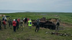 Группа курсантов и инструкторов Центра «ВОИН» прибыла на Шумшу 