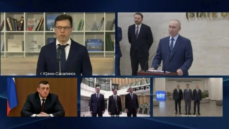 Владимир Путин и Валерий Лимаренко официально открыли студгородок кампуса СахалинТех