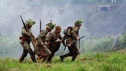 Сахалинцы увидели, как бойцы Красной Армии брали штурмом полицейский пост Хандаса