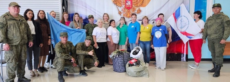 Маскировочные сети от курильских «серебряных» волонтёров отправятся в зону СВО